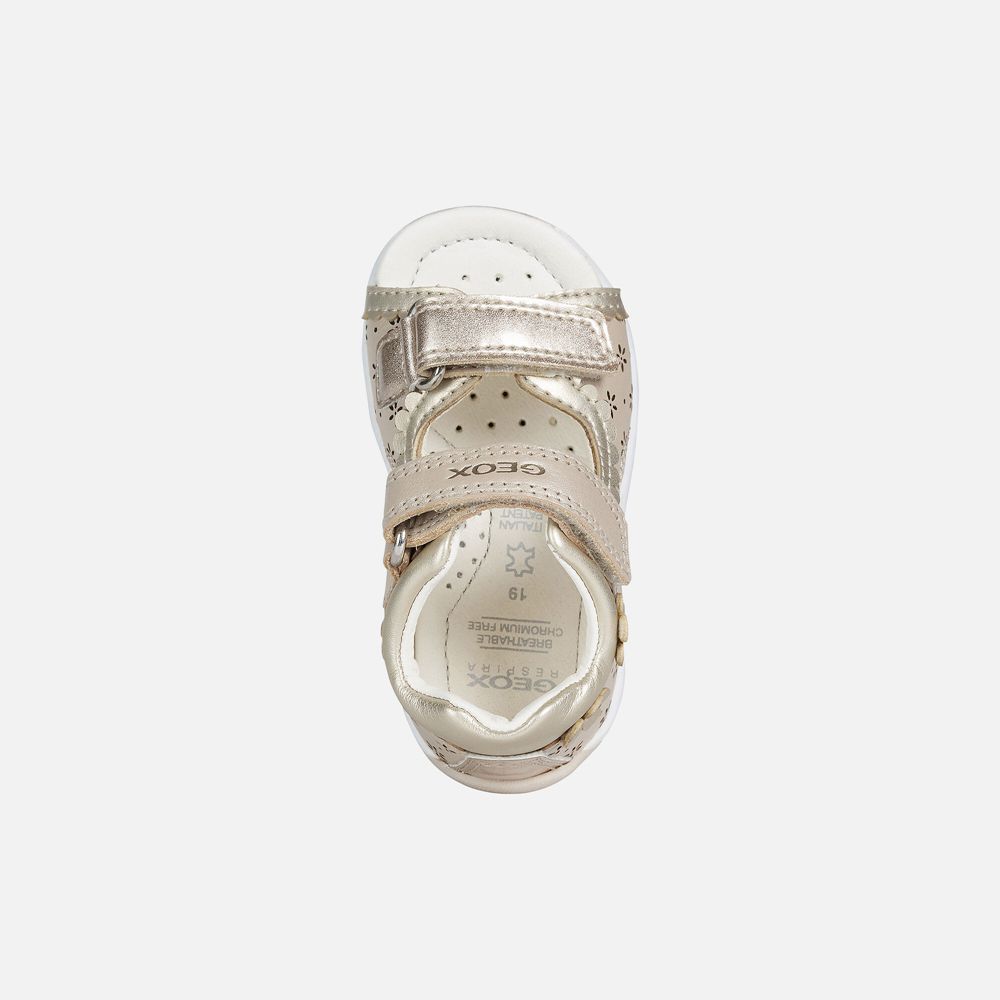 Geox Sandals Beige Tapuz Girl - Geox Baby Shoes - BUPMHD952